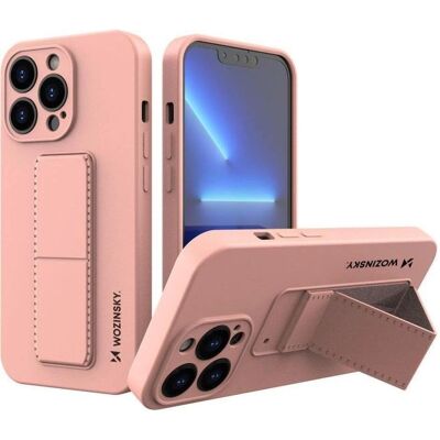 Coque Wozinsky en Silicone Rose avec Support pour iPhone 13 Mini Coque Wozinsky en Silicone Rose avec Support pour iPhone 13 Mini