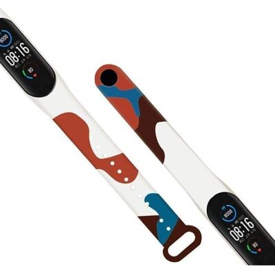 Hurtel Xiaomi Mi Band 5/6 Silikonarmband - Militärisches Muster Hurtel Xiaomi Mi Band 5/6 Silikonarmband - Militärisches Muster