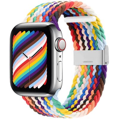 Fleecový textilní řemínek Hurtel pro Apple Watch - Pestrý - Náramek Fleecový textilní řemínek Hurtel pro Apple Watch - Pestrý - Náramek