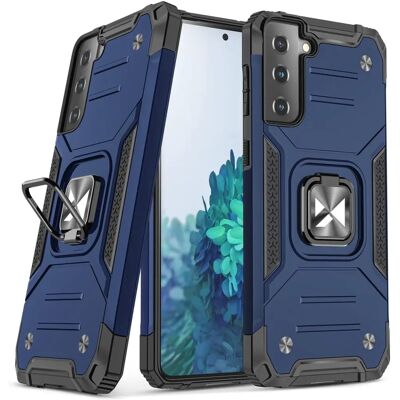 Wozinsky sininen Galaxy S22 hybrid-kotelo ringillä ja magneettipidikkeellä Wozinsky sininen Galaxy S22 hybrid-kotelo ringillä ja magneettipidikkeellä