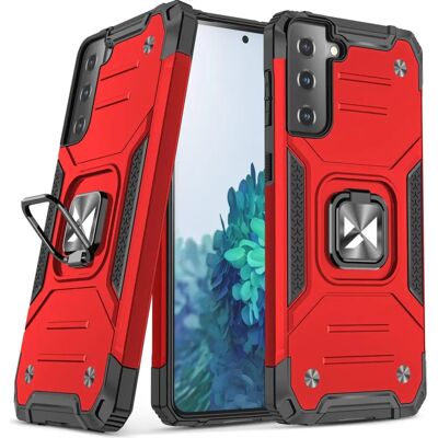 Wozinsky Punainen Ring Armor Älypuhelinkuori jalustalla ja sormuksella - Suojakuori Samsung Galaxy S22+ Wozinsky Punainen Ring Armor Älypuhelinkuori jalustalla ja sormuksella - Suojakuori Samsung Galaxy S22+
