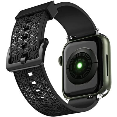 Hurtel Uhrenarmband Y-Armband für Apple Watch 7 / 6 / 5 - Schwarz Hurtel Uhrenarmband Y-Armband für Apple Watch 7 / 6 / 5 - Schwarz