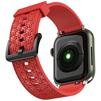 Červený Y řemínek Hurtel pro Apple Watch (41/40/38mm) - Náramek Červený Y řemínek Hurtel pro Apple Watch (41/40/38mm) - Náramek