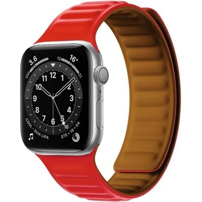 Hurtel Rotes Magnetisches Armband für Apple Watch 7/8 41mm Hurtel Rotes Magnetisches Armband für Apple Watch 7/8 41mm