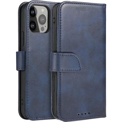 Hurtel Blaues Magnet Case für iPhone 14 Plus - Handyhülle Hurtel Blaues Magnet Case für iPhone 14 Plus - Handyhülle