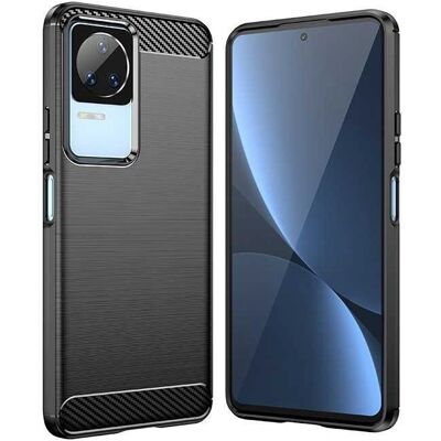 Hurtel Xiaomi Poco F4 5G Hiilikuitu Kotelo - Musta Hurtel Xiaomi Poco F4 5G Hiilikuitu Kotelo - Musta