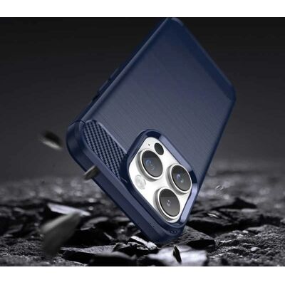 Hurtel iPhone 14 Pro Hiilikuitu Kotelo - Sininen - Puhelimen Kuori Hurtel iPhone 14 Pro Hiilikuitu Kotelo - Sininen - Puhelimen Kuori