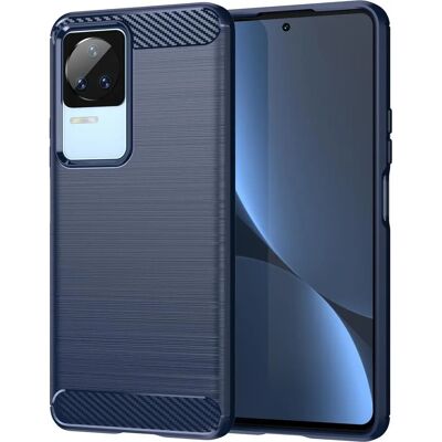 Hurtel Xiaomi Poco F4 5G Blau Carbon Hülle Hurtel Xiaomi Poco F4 5G Blau Carbon Hülle
