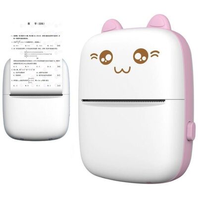 Hurtel HURC9 Mini Katt Rosa - Termisk Printer Hurtel HURC9 Mini Katt Rosa - Termisk Printer
