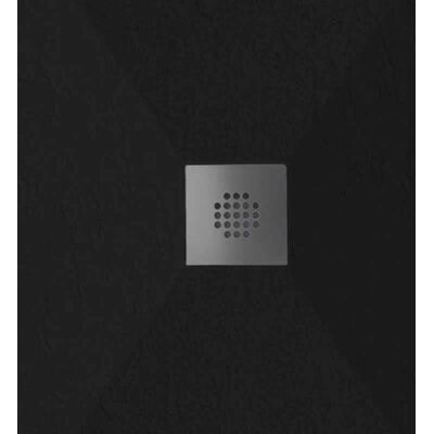 Stano DEXA Plato de ducha de resina de piedra negra - Cuarto de baño ultramoderno Stano DEXA Plato de ducha de resina de piedra negra - Cuarto de baño ultramoderno