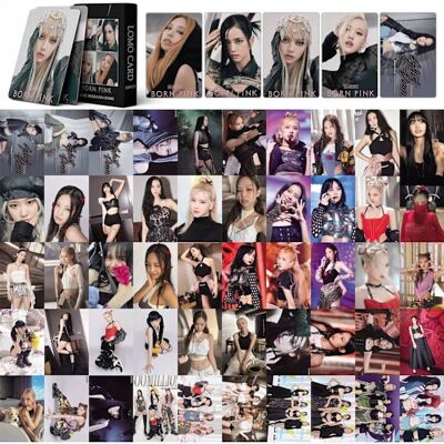 Blackpink Lisa Jisoo Rose 55-pak - Gratulationskort Blackpink Lisa Jisoo Rose 55-pak - Gratulationskort