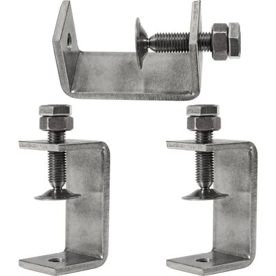 Linghhang 3 Edelstahlklemmen - 65mm für Holzarbeiten, Bau Linghhang 3 Edelstahlklemmen - 65mm für Holzarbeiten, Bau
