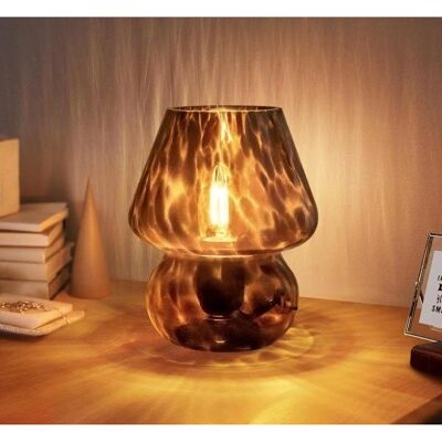 Vintage Murano Glas Bordlampe - Moderne Natlampe til Soveværelse Vintage Murano Glas Bordlampe - Moderne Natlampe til Soveværelse