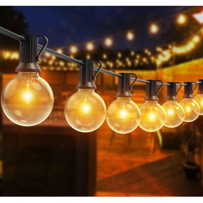 RAPANDA - Guirnalda Guinguette LED 30m - 50+2 bombillas - Luces exteriores RAPANDA - Guirnalda Guinguette LED 30m - 50+2 bombillas - Luces exteriores