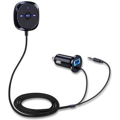 Maxpower - Handsfree Bluetooth Car Kit - Black - 3.5mm AUX - Car Kit Maxpower - Handsfree Bluetooth Car Kit - Black - 3.5mm AUX - Car Kit