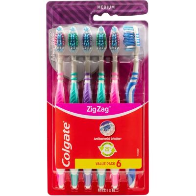 Colgate - Zig Zag - Limpeza interdental profunda - Escova de dentes Colgate - Zig Zag - Limpeza interdental profunda - Escova de dentes
