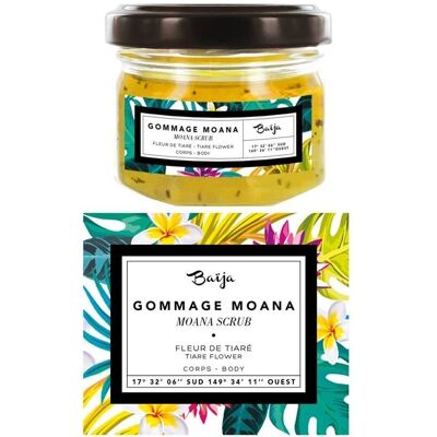 Baïja Moana Gommage corps - Exfoliant naturel à la fleur de Tiaré - Publicité Baïja Moana Gommage corps - Exfoliant naturel à la fleur de Tiaré - Publicité
