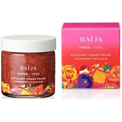 Baïja Gommage visage à la fraise - Exfoliant doux - Publicité Baïja Gommage visage à la fraise - Exfoliant doux - Publicité