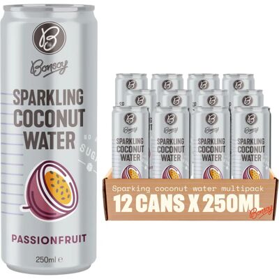 Bonsoy Sparkling Coconut Water with Passionfruit - Sparkling Coconut Water Bonsoy Sparkling Coconut Water with Passionfruit - Sparkling Coconut Water