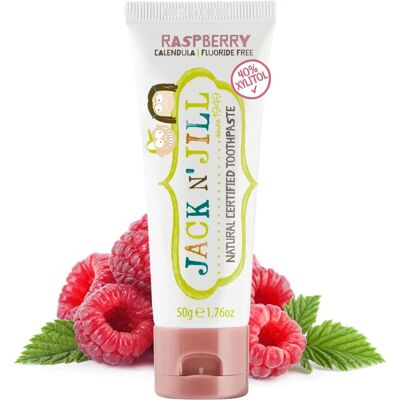 Jack N Jill Raspberry Natural Toothpaste - Kids Organic Calendula, 50g Jack N Jill Raspberry Natural Toothpaste - Kids Organic Calendula, 50g