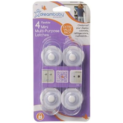 Dreambaby Zamek Bezpieczeństwa dla Dzieci - Wielofunkcyjny Zamek - 4 szt. Dreambaby Zamek Bezpieczeństwa dla Dzieci - Wielofunkcyjny Zamek - 4 szt.