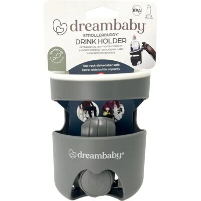 DREAMBABY Szary uchwyt na kubek - Organizer na napoje do wózka, wózka inwalidzkiego i koszyka sklepowego DREAMBABY Szary uchwyt na kubek - Organizer na napoje do wózka, wózka inwalidzkiego i koszyka sklepowego
