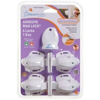 Dreambaby Magnetisk barnsäkerhetslås - Vit - Barnskydd Dreambaby Magnetisk barnsäkerhetslås - Vit - Barnskydd