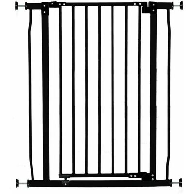 Barrière de sécurité Liberty Xtra Tall en métal Dreambaby - Noire - Montage par pression - Publicité Barrière de sécurité Liberty Xtra Tall en métal Dreambaby - Noire - Montage par pression - Publicité