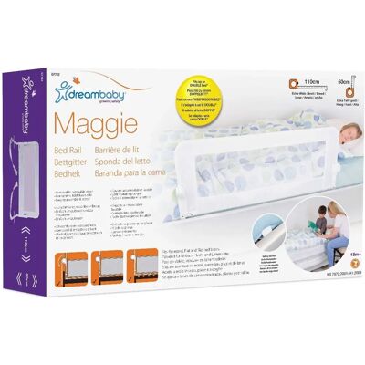 Dreambaby Maggie Bettgitter - 110cm Weiß Dreambaby Maggie Bettgitter - 110cm Weiß