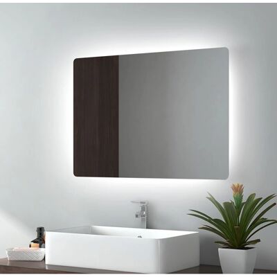 Emke - Specchio da bagno LED 70x50cm Luce bianca fredda Emke - Specchio da bagno LED 70x50cm Luce bianca fredda