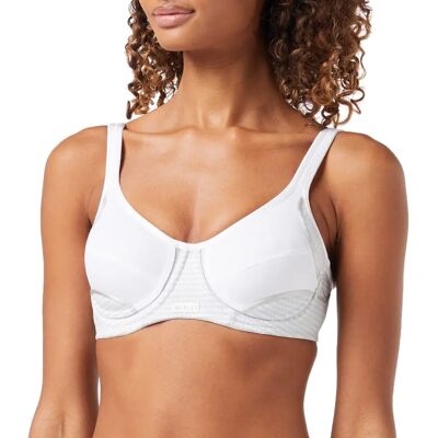 Berlei YYN7 White Sports Bra - Mesh, Support, Cotton Berlei YYN7 White Sports Bra - Mesh, Support, Cotton