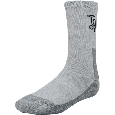 Kookaburra Cricket Socks - Grey - Pro Quality Comfort Fit Cushioned Heel & Sole Kookaburra Cricket Socks - Grey - Pro Quality Comfort Fit Cushioned Heel & Sole
