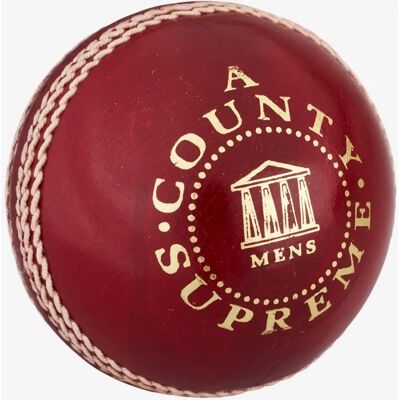 Readers County Supreme Cricket Ball - Red - Youth - Cricket Ball Readers County Supreme Cricket Ball - Red - Youth - Cricket Ball