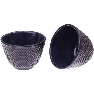 Teaology Tasse en fonte à clous fins - 120mL Ensemble de 2 Noir - Publicité Teaology Tasse en fonte à clous fins - 120mL Ensemble de 2 Noir - Publicité