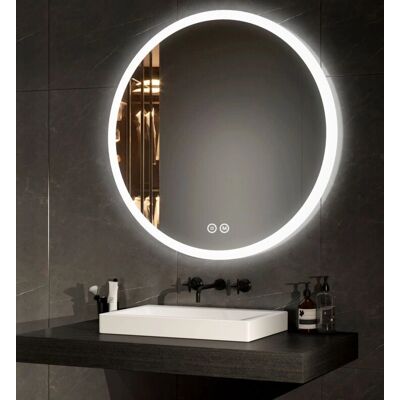 Espejo de baño Emke con iluminación - 80cm, ajustable, memoria Espejo de baño Emke con iluminación - 80cm, ajustable, memoria