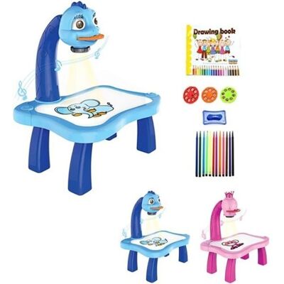 Venisymlis Table de Dessin LED Intelligente Bleue pour Enfants - Jouet Éducatif - Publicité Venisymlis Table de Dessin LED Intelligente Bleue pour Enfants - Jouet Éducatif - Publicité