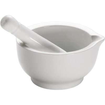 Maxwell & Williams Kitchen 0,36 L Bílá Porcelán Mörser a palička - Mortar & pestle Maxwell & Williams Kitchen 0,36 L Bílá Porcelán Mörser a palička - Mortar & pestle