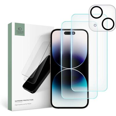Tech-Protect iPhone 15 Supreme Skærm- og Linsebeskyttelsessæt Tech-Protect iPhone 15 Supreme Skærm- og Linsebeskyttelsessæt