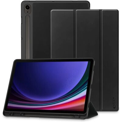 Tech-Protect Galaxy Tab S9 FE Hülle - Schwarz - 360° Schutz Tech-Protect Galaxy Tab S9 FE Hülle - Schwarz - 360° Schutz