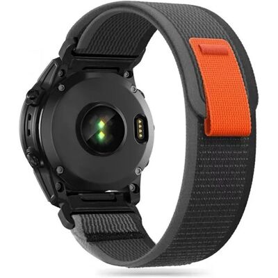 Bracelet en nylon Tech-Protect pour Garmin Fenix 3/5X/3HR/5X Plus/6X/6X Pro/7X - Noir & Orange Bracelet en nylon Tech-Protect pour Garmin Fenix 3/5X/3HR/5X Plus/6X/6X Pro/7X - Noir & Orange