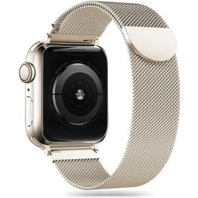 Tech-Protect rustfritt stål armbånd til Apple Watch - Starlight - 38/40/41 mm Tech-Protect rustfritt stål armbånd til Apple Watch - Starlight - 38/40/41 mm