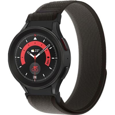 Tech-Protect Nylonarmband für Samsung Galaxy Watch 4/5/5 Pro/6/7/FE - Schwarz & Orange - Uhrenarmband Tech-Protect Nylonarmband für Samsung Galaxy Watch 4/5/5 Pro/6/7/FE - Schwarz & Orange - Uhrenarmband