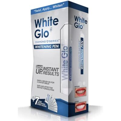 White Glo Diamond Series Aufhellstift - Für empfindliche Zähne, 7 Streifen White Glo Diamond Series Aufhellstift - Für empfindliche Zähne, 7 Streifen