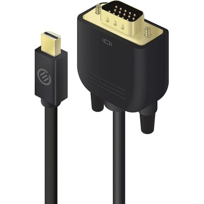 ALOGIC 2m Mini DisplayPort to VGA Signal Cable - Black ALOGIC 2m Mini DisplayPort to VGA Signal Cable - Black