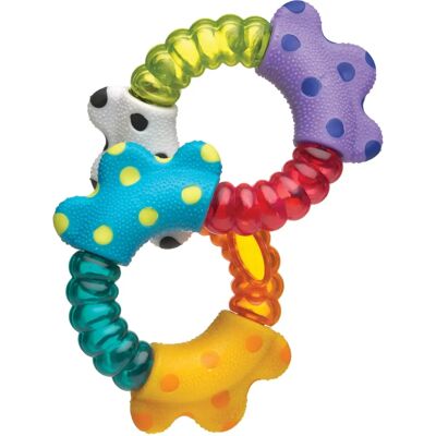 Playgro Multicolour Klick & Twist Rassel - För Både Syn och Hörsel Playgro Multicolour Klick & Twist Rassel - För Både Syn och Hörsel