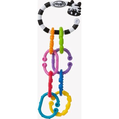 Playgro Zebra 9 Ringen - Baby Hangspeelgoed Playgro Zebra 9 Ringen - Baby Hangspeelgoed