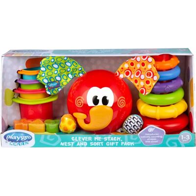 Dárková sada Playgro Clever Me - Stohovací, Třídící a Hnízdící Hračky Dárková sada Playgro Clever Me - Stohovací, Třídící a Hnízdící Hračky
