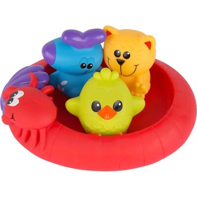 Jouets de bain Playgro - Amis flottants - 3 Figurines, Étanche - 6+ Mois Jouets de bain Playgro - Amis flottants - 3 Figurines, Étanche - 6+ Mois