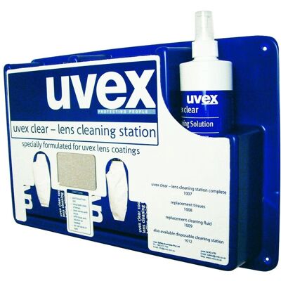 Uvex Complete Cleaning Station - Eyewear Lens Cleaning - Compact 340x480x165mm - Cleaning Station Uvex Complete Cleaning Station - Eyewear Lens Cleaning - Compact 340x480x165mm - Cleaning Station