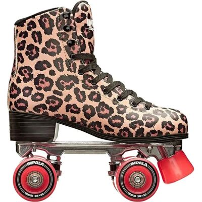 Impala Braunt Leopard Unisex Quad Skates - Rollschuhe Impala Braunt Leopard Unisex Quad Skates - Rollschuhe